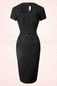 Pinup Couture - 40s Charlotte Pencil Dress in Black 2