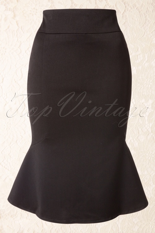 Collectif Clothing Diana Suit Skirt Black 120 10 11310 20150714 003W