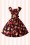 Lady V by Lady Vintage - Cupcake Swing Dress Années 1950 en Noir 6