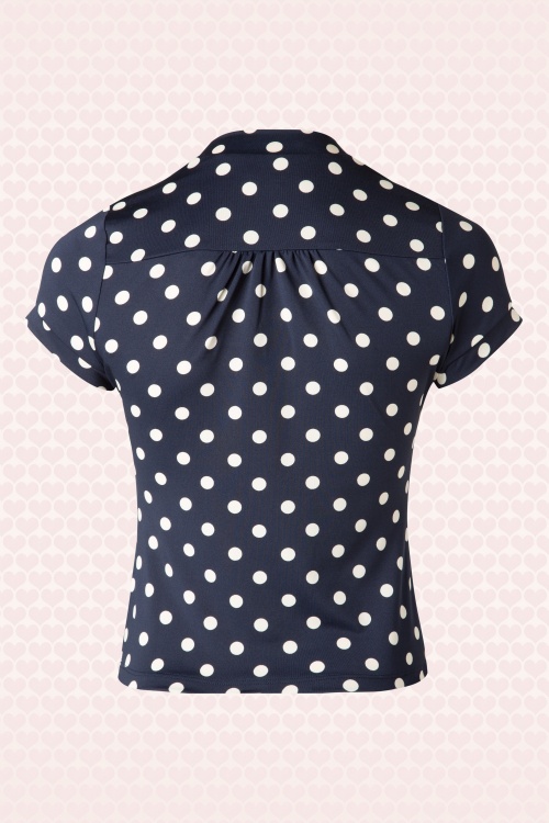 blue bow blouse