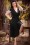  50s Layla Cross Over Dress in Black