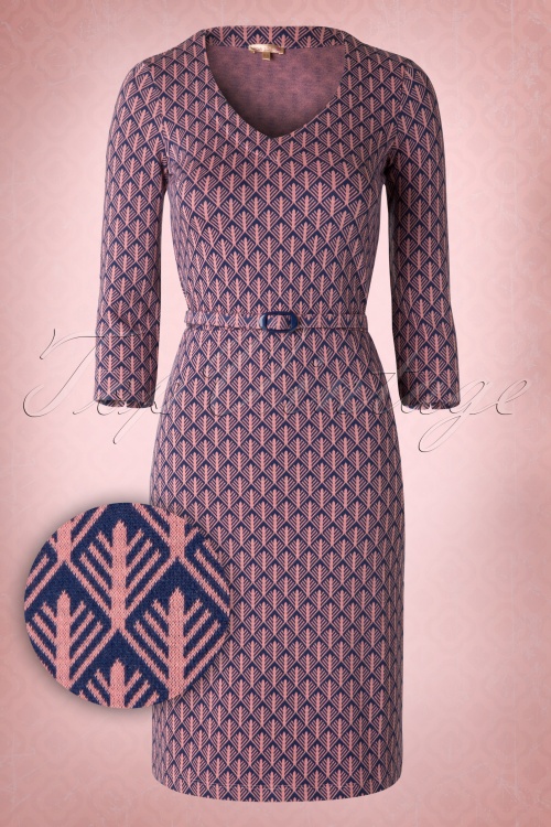 Verwonderend 60s Abre Cipre Dress in Blue and Pink VM-91