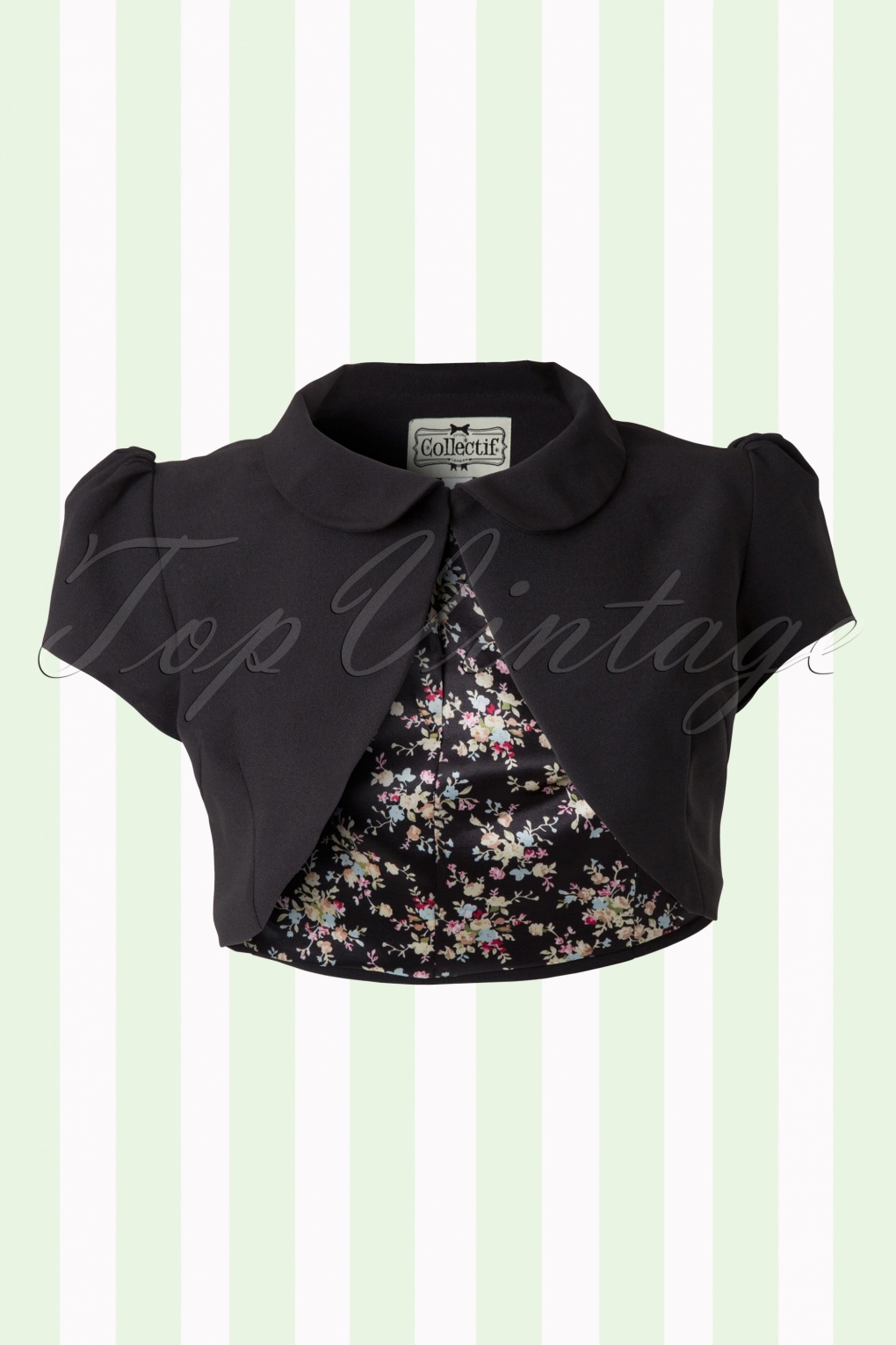 50s Elizabeth Bolero in Black