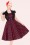 Hearts & Roses - Vivian Polkadot Bolero Swing Dress Années 1950 en Noir et Rouge 10