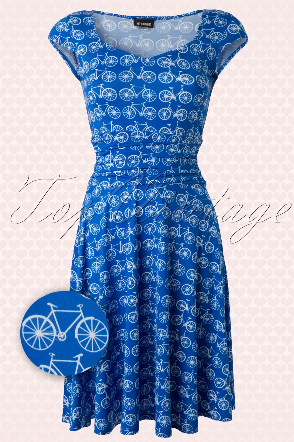 Bicycle Dress Royal Blue