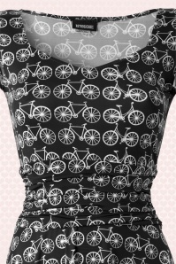 Retrolicious - TopVintage exclusive ~ Bicycle Dress en Noir 3