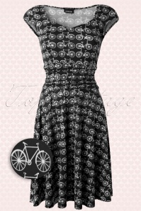 Retrolicious - TopVintage exclusive ~ Bicycle Dress en Noir 2