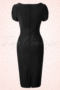 Pinup Couture - 50s Mary Ann Pencil Dress in Black 8