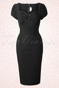 Pinup Couture - 50s Mary Ann Pencil Dress in Black 5