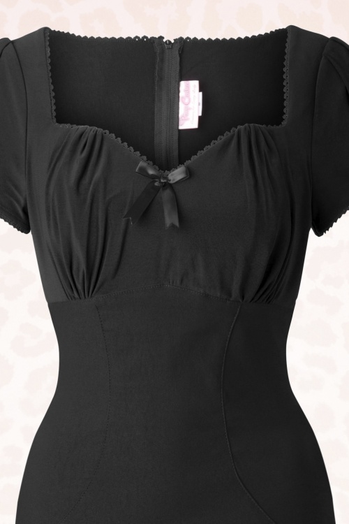 Pinup Couture - 50s Mary Ann Pencil Dress in Black 6