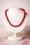 Collectif Clothing Coloured Bead Necklace Red 300 20 16220 20151001 19W
