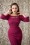 Miss Candyfloss Purple Pencil Dress with Bow 100 20 16246 20151016 713W