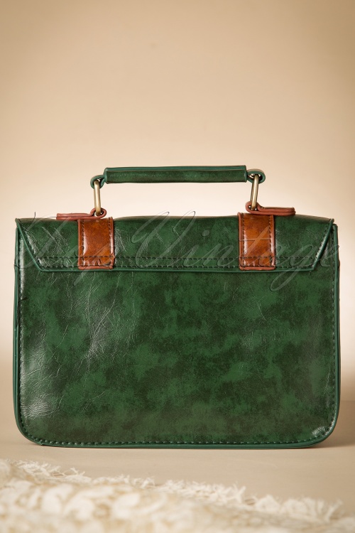 Banned Retro - 50s Leila Messenger Bag in Green 5