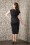 Collectif Clothing 50s Regina Bengaline Pencil Dress in Black 14747 20151016 591W