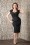 Collectif Clothing 50s Regina Bengaline Pencil Dress in Black 14747 20151016 586W