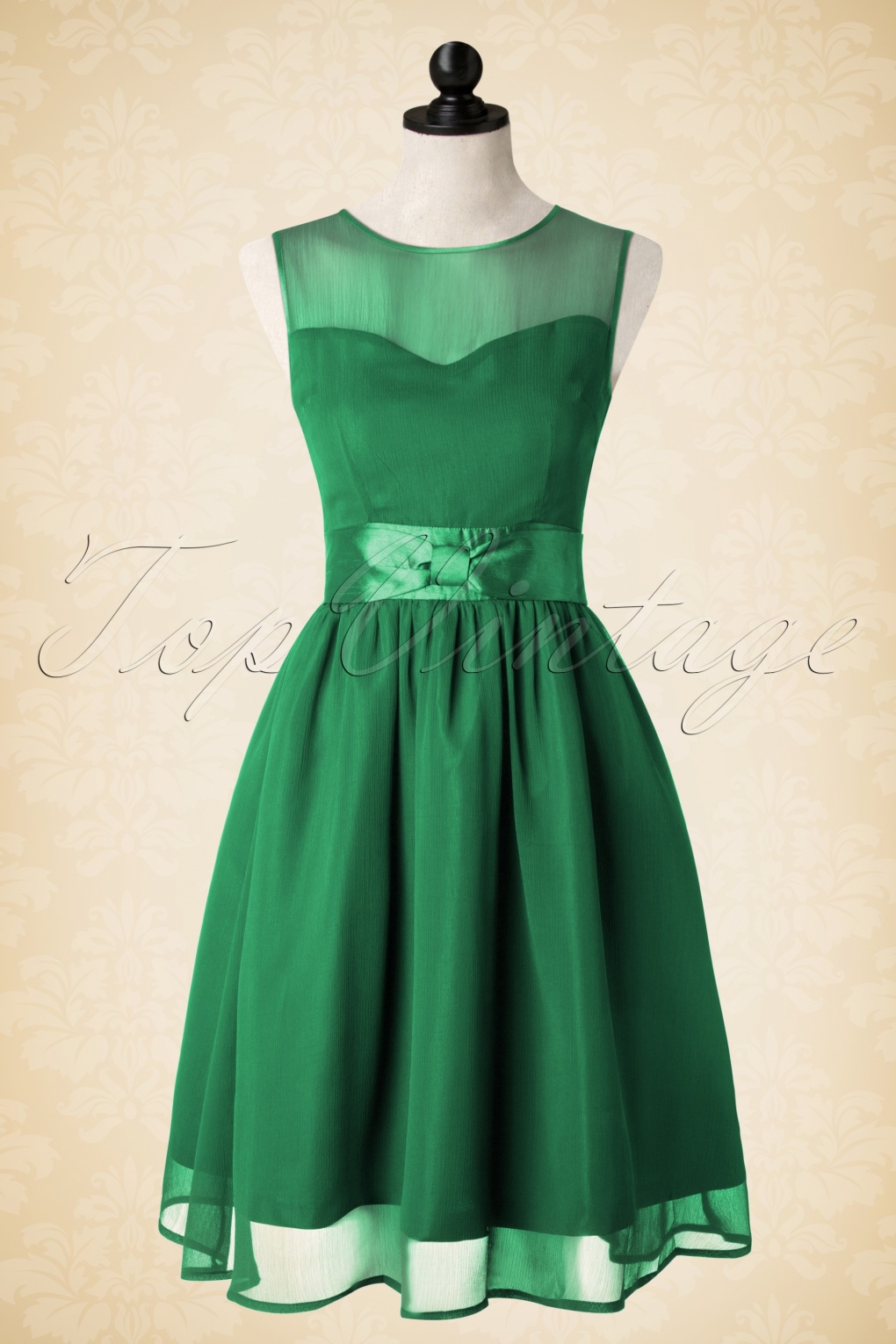 50s Candy Party Prom Dress in Green