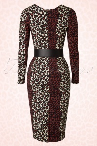 Pinup Couture - Deadly Dames Hotrod Honey-jurk in luipaardmotief 9