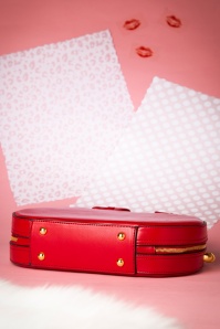 Banned Retro - Lucille tas in lippenstift rood 6