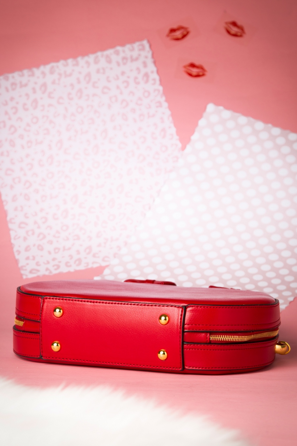 40s Lucille Bag in Lipstick Red