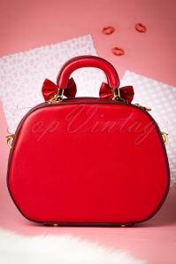 Banned Retro - 40s Lucille Bag in Lipstick Red 5