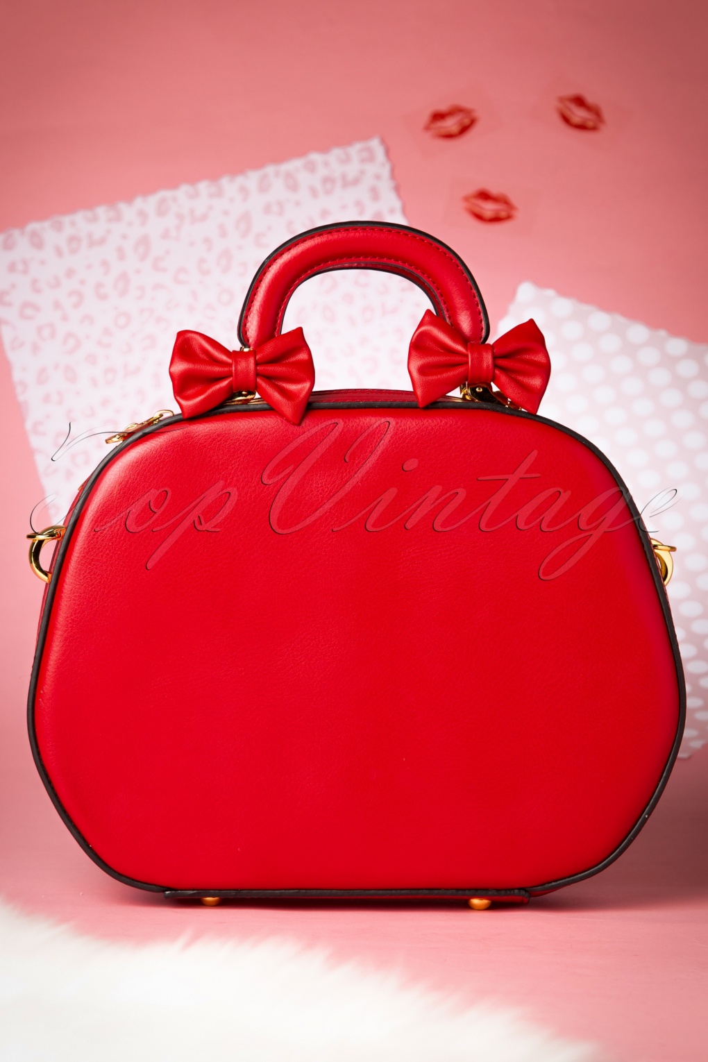 40s Lucille Bag in Lipstick Red