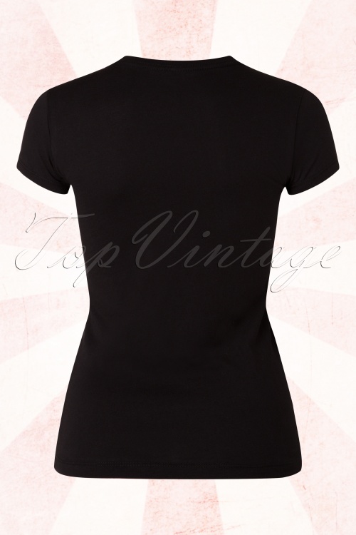Steady Clothing - T-shirt met elektrische microfoon in zwart 3