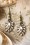 50s Sweet Leaf Pearl Earrings