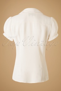The Seamstress of Bloomsbury - 40s Judy Blouse in Cream Crêpe 2