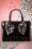 La Parisienne - 60s Wow What a Bow Handbag in Black