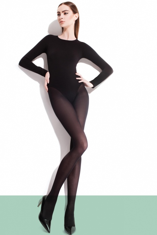 Fiorella - Nina klassieke panty in zwart