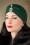 ZaZoo Sally Sateen Turban Hat Années 50 en Vert