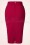 Bettie Page Clothing - 50s High Time Pencil Skirt in Red 2
