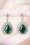 From Paris with Love! - 20s Emerald Green Drop Earrings