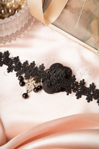 From Paris with Love! - 20s Florence Black Lace Bracelet 4