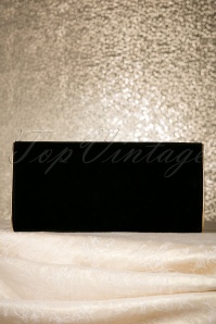 La Parisienne - Lucy zwarte vintage envelop clutch 4