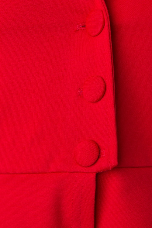Heart of Haute - 50s Diva Suit Jacket in Red 8