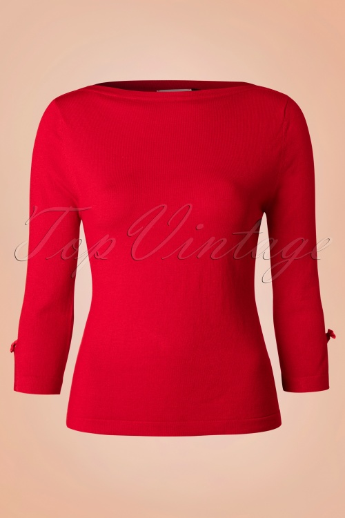 Banned Retro - Süchtiger Pullover in Rot