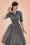 Limited Edition ~ 50s Idda Tartan Swing Dress in Grey