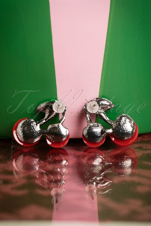  - Fabulous Cherries Necklace and Earrings Années 1960 4