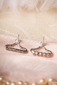  - 60s Silver Hanger Earrings 3