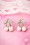 Silver Cherry Earrings Années 50