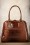 VaVa Vintage - Chic Suitcase Croc Handbag Années 1960 en cuir Marron 5