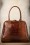 60s Chic Suitcase Croc Handbag in Brown Leather
