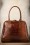 VaVa Vintage - Chic Suitcase Croc Handbag Années 1960 en cuir Marron