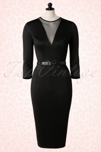 Pinup Couture - Deadly Dames Misfits Pencil Dress Années 50 en Noir 8