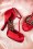 Pinup Couture  50s Cutiepie T Strap D'Orsay Red Satin platform pumps 10887 20151217 0025W