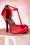 Pinup Couture  50s Cutiepie T Strap D'Orsay Red Satin platform pumps 10887 20151217 0005W