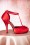 Pinup Couture  0s Cutiepie T Strap D'Orsay Red Satin platform pumps 10887 20151217 0007W