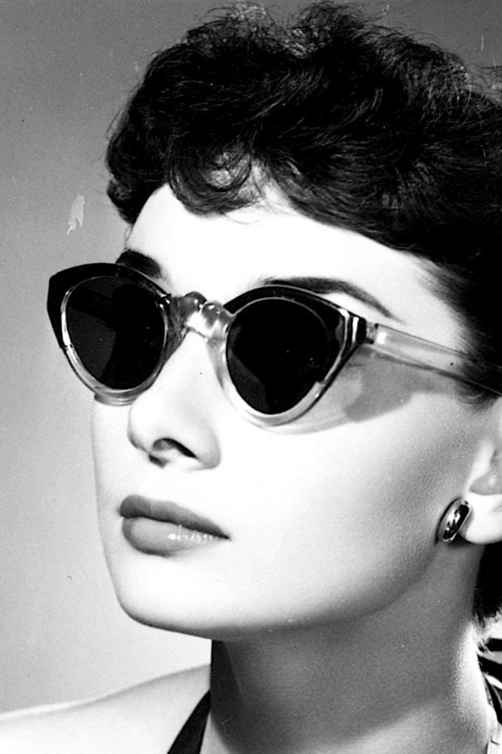 50s Ida Retro Sunglasses In Clear Pink 