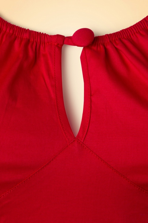 50s-melissa-top-in-red